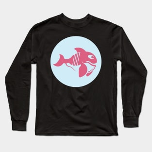 Cute fish whale Long Sleeve T-Shirt